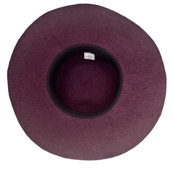 Grace Hats Plum Purple 100% Wool Floppy Wide Brim Hat with Black Ribbon … - Picture 6 of 9